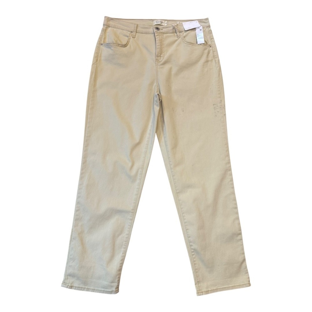 Jessica Simpson Slouchy Boyfriend‎ Women's Jeans Size 8 (29) Khaki Casual NWT